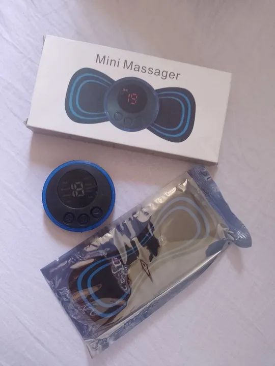 Mini Massageador Elétrico para Alívio da Dor