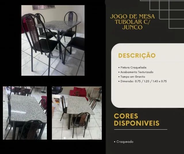 Mesa Valença Nova C/ 4 Cadeiras