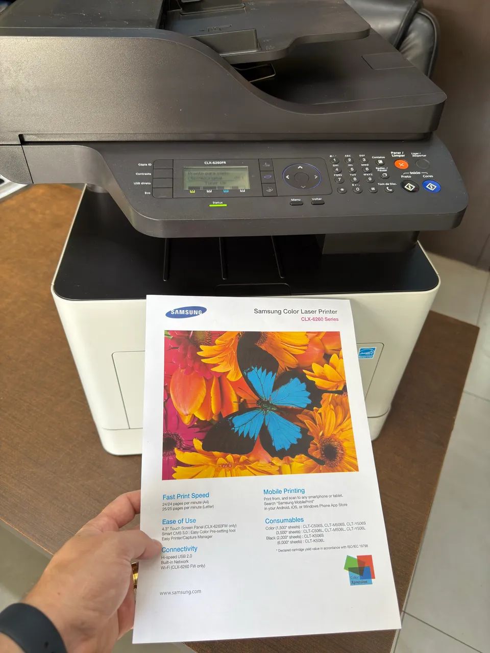 Impressora Multifuncional Samsung CLX 6260 Colorida - Foto 3