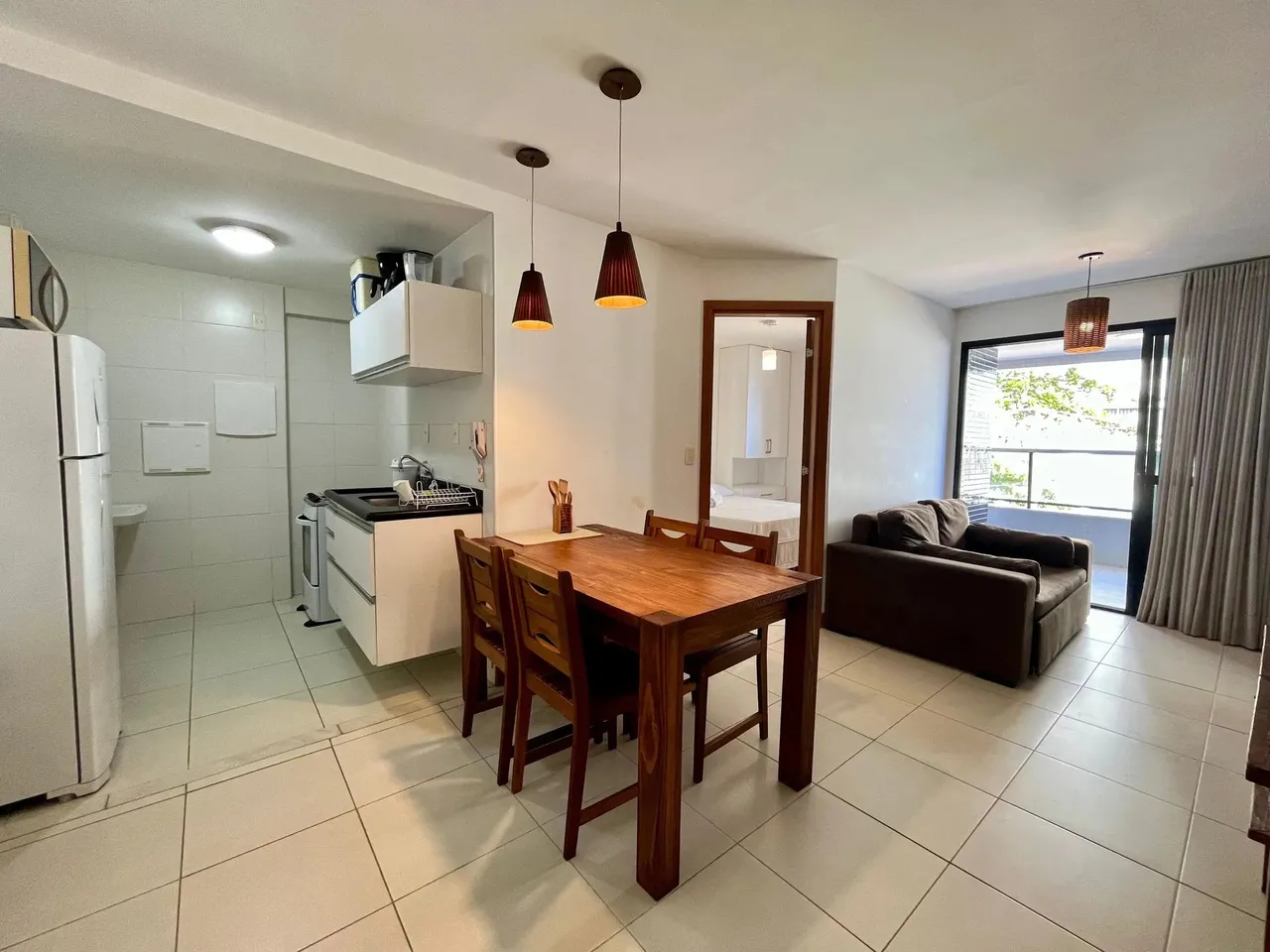 1/4 e sala | Nascente | 57m2 | Porteira Fechada | Vista mar