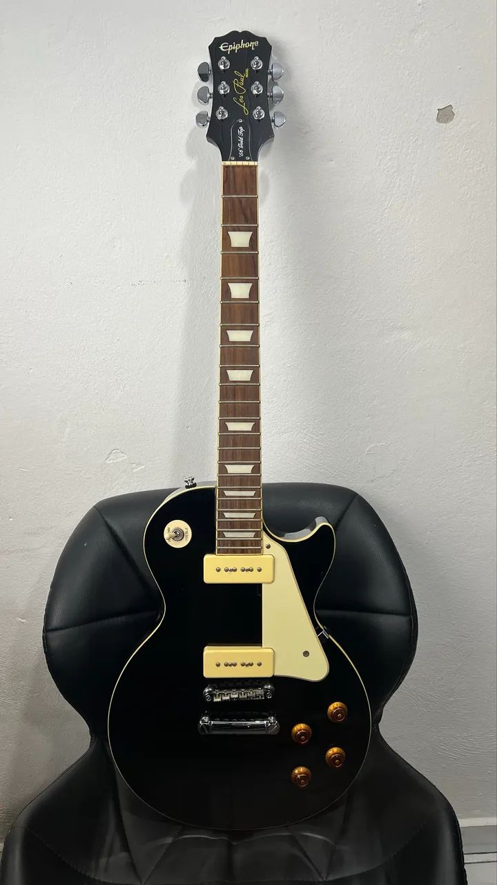 Guitarra Les Paul Epiphone preta - Instrumentos musicais