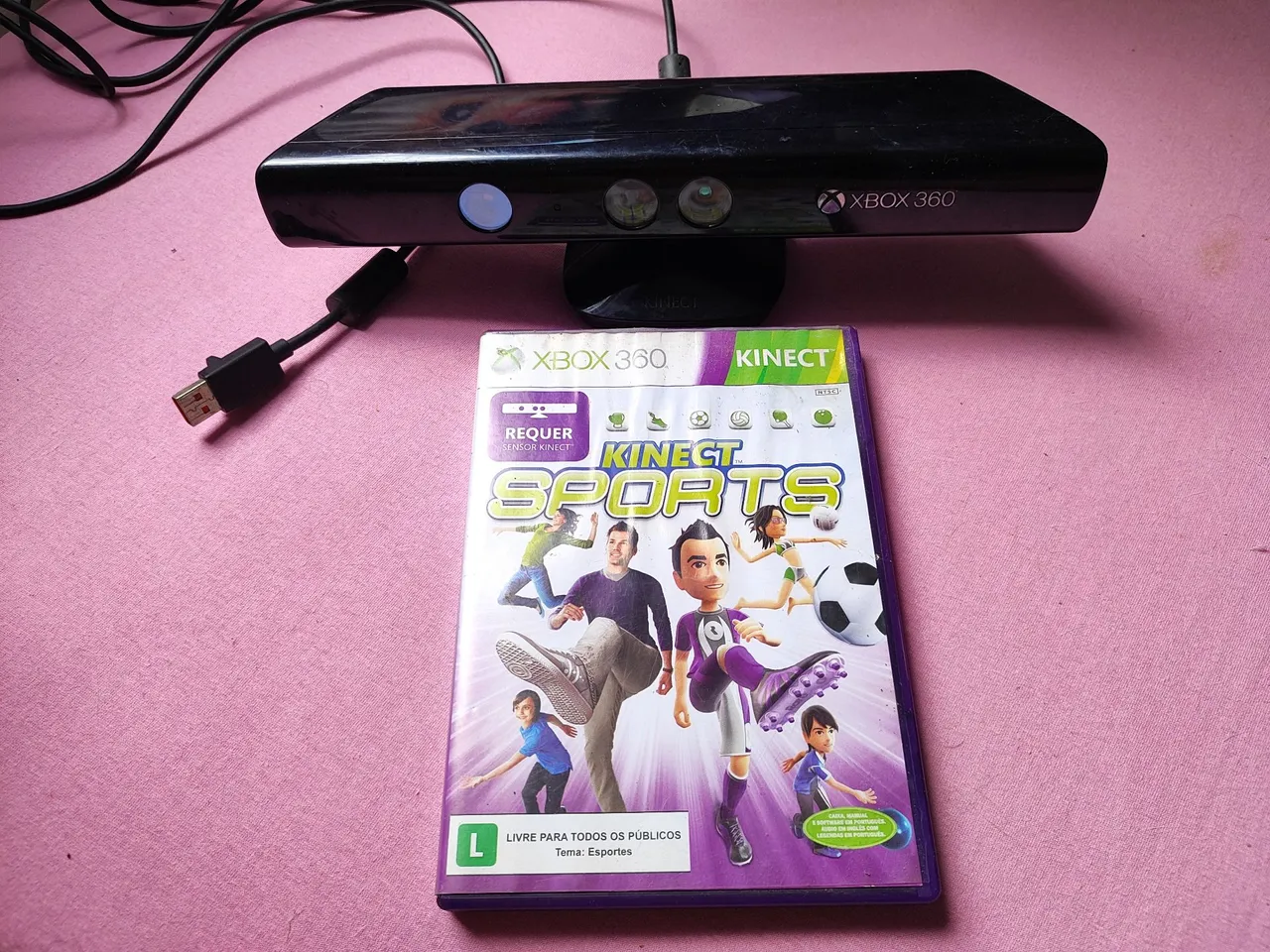 Kinect Xbox 360 + Jogo Kinect Sports