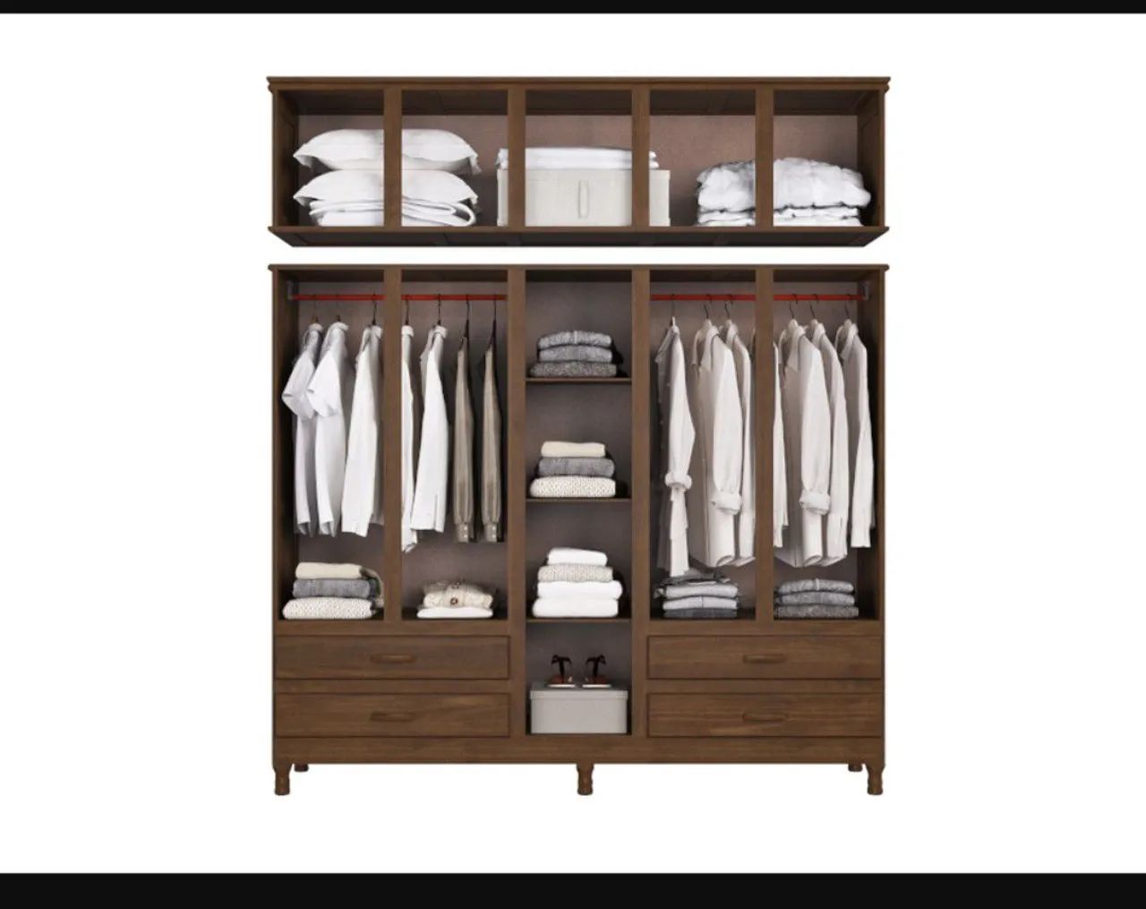 Guarda-Roupa de Madeira  - Elegância e Organização - Foto 2