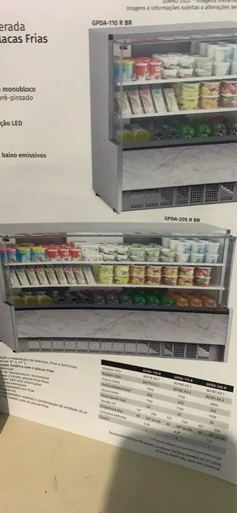 Vitrine Refrigerada para Comércio
