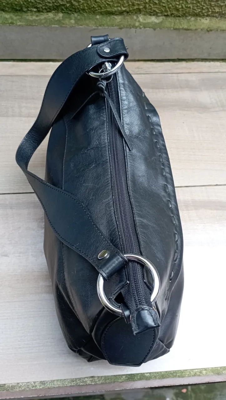 Bolsa de couro legítimo  - Foto 3