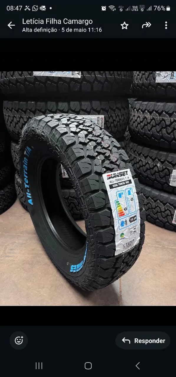Pneu Sunset All-Terrain T/A 205/70R15 96T