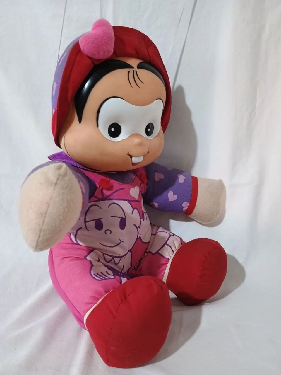 Mônica boneca antiga com carinha em vinil e corpo em tecido  - Foto 3