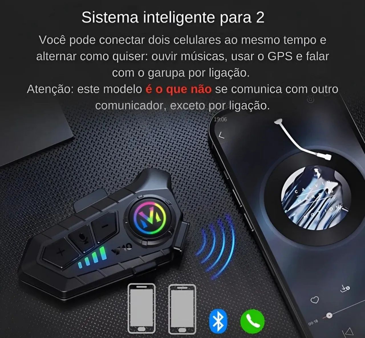 Intercomunicador  p capacete  - Foto 2