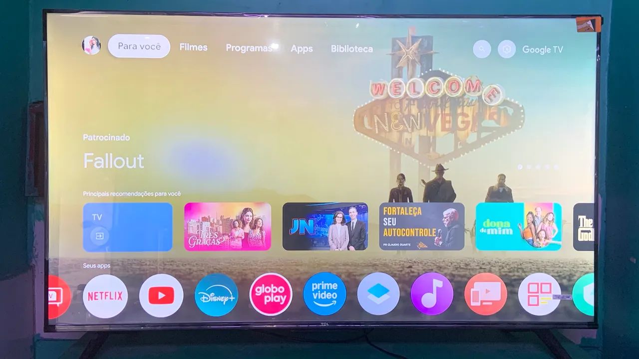 TV SMART TCL 50 POLEGADAS 4K BORDA INFINITA NO PLÁSTICO 