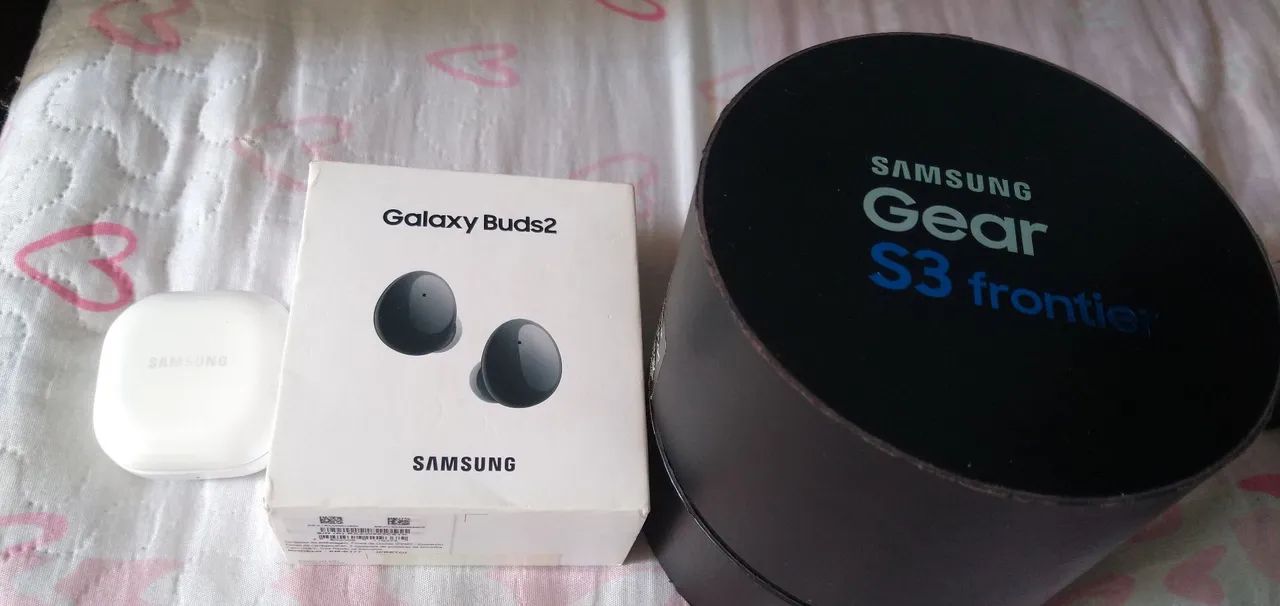 Smartwatch Samsung Gear S3 frontier mais Buds 2 - Foto 3