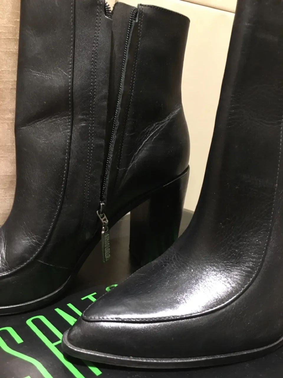 Bota com salto preta n. 38 - Foto 4