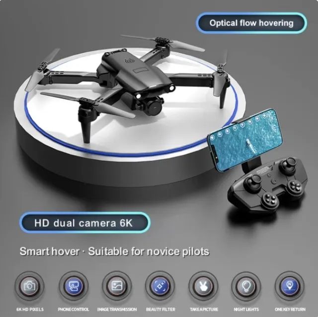 Mini Drone 809 HD Wide-Angle Dual Camera Quadcopter, WiFi - Foto 2
