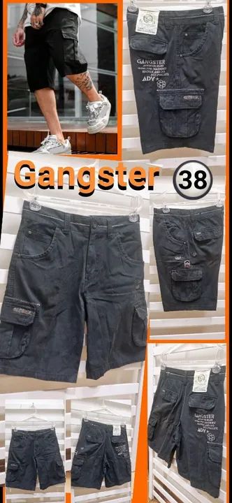 Estiloso Bermuda Masculina Cargo Slim Gangster Tamanho 38 Novaaa Mtooo Lindaaa!!!
