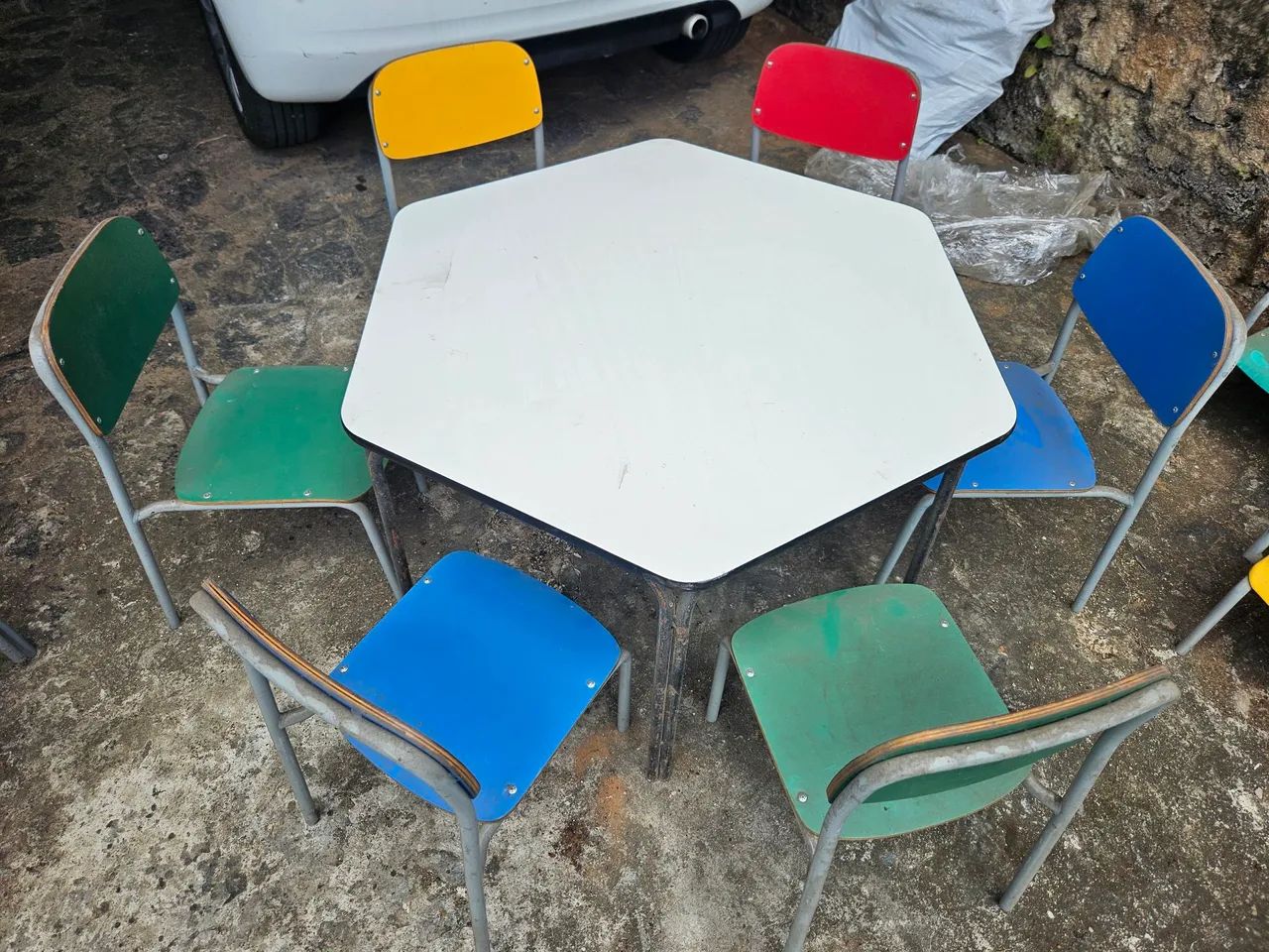 Conjunto escolar sextavado infantil - Foto 5