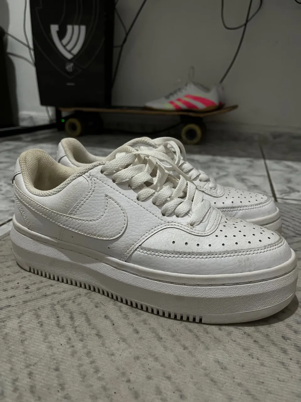 Tênis Nike Air Force 1 Branco Plataforma