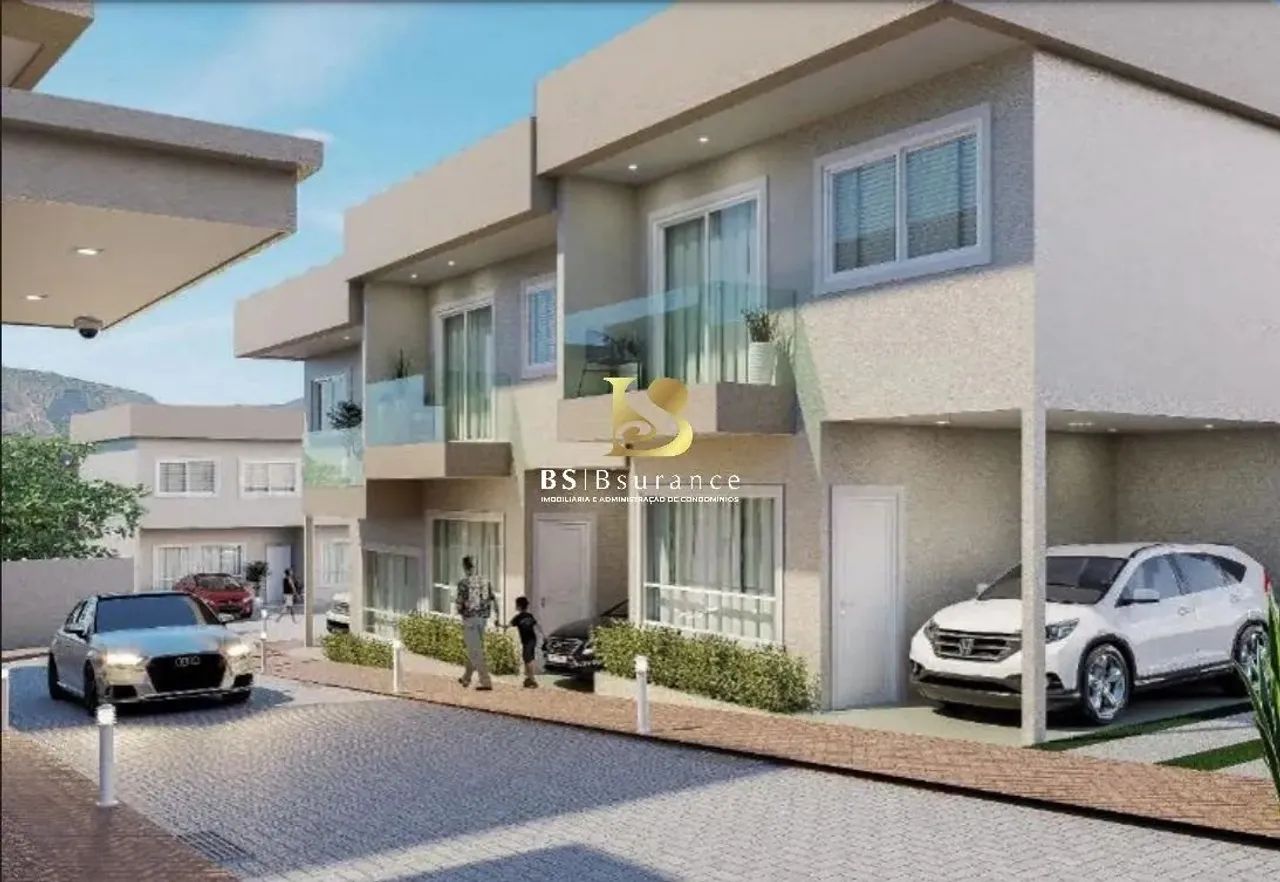 BS IMOBILIÁRIA VENDE casa duplex de primeira locação com 3 quartos sendo 1 suíte, 108 m² p