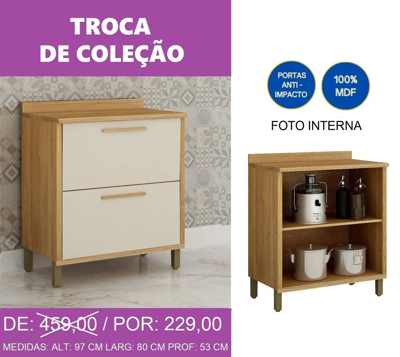 Balcão duas portas - Foto 2