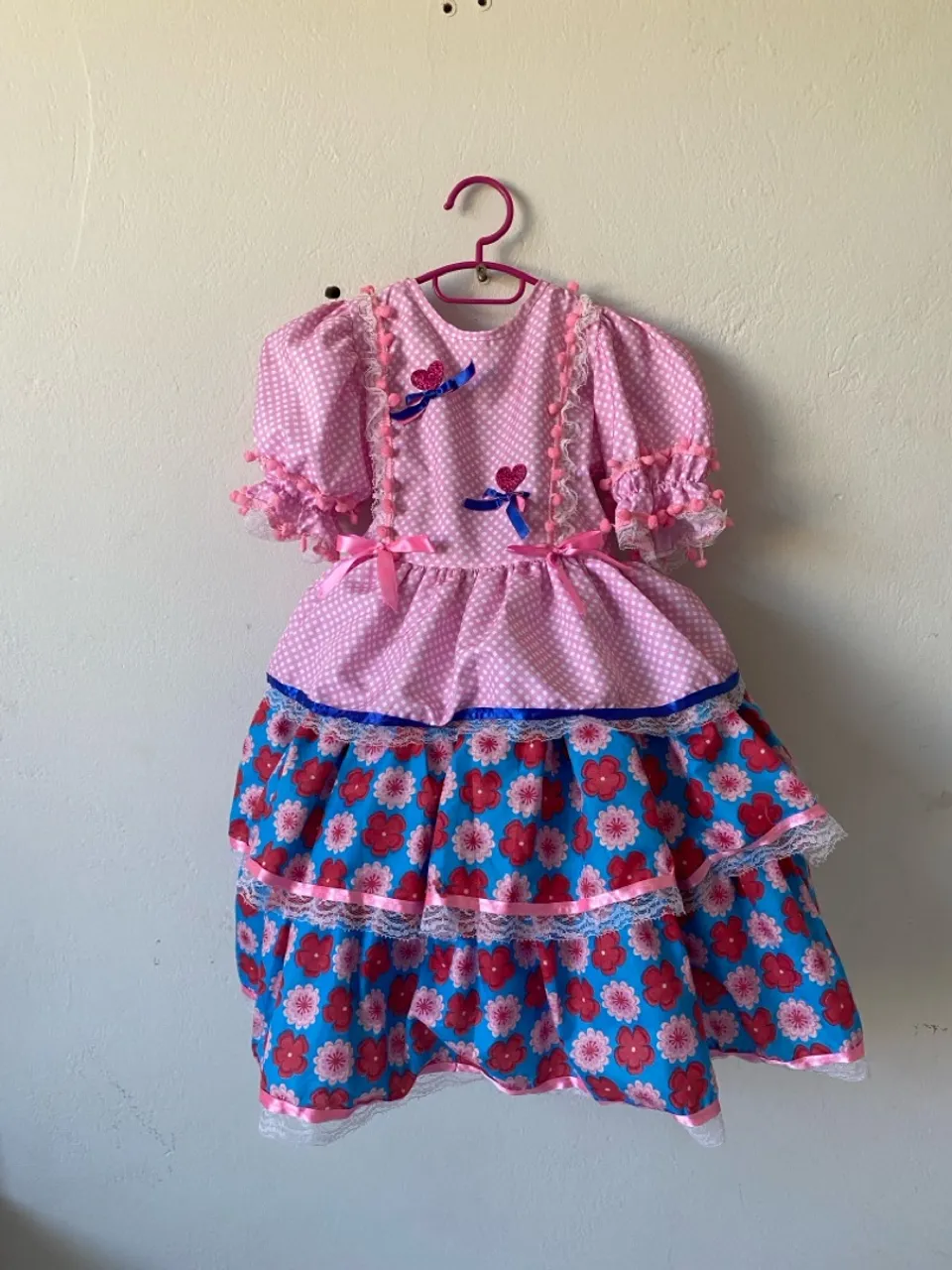 Vestido Infantil Festivo - Estilo Caipira
