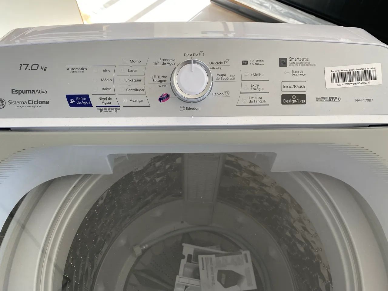 Máquina de lavar roupa 17kg Panasonic 64739934477955124