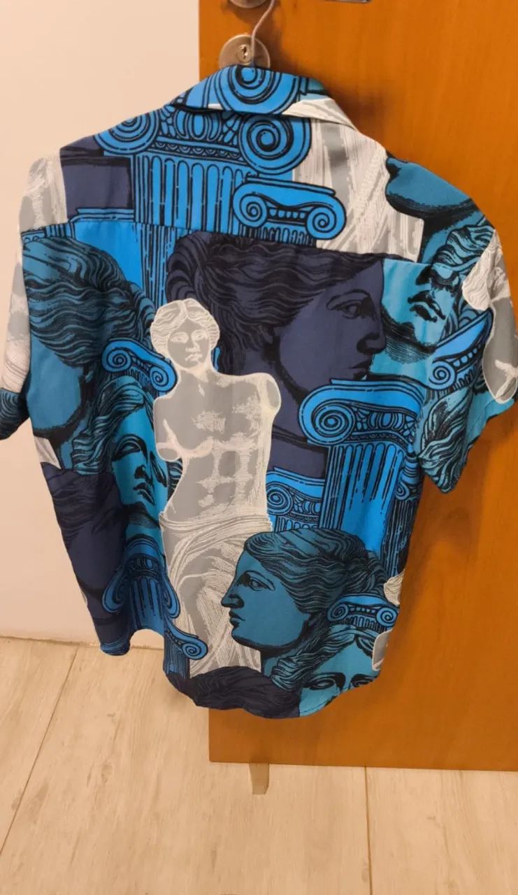 camisa de botão - figura estilos de rua - Foto 2