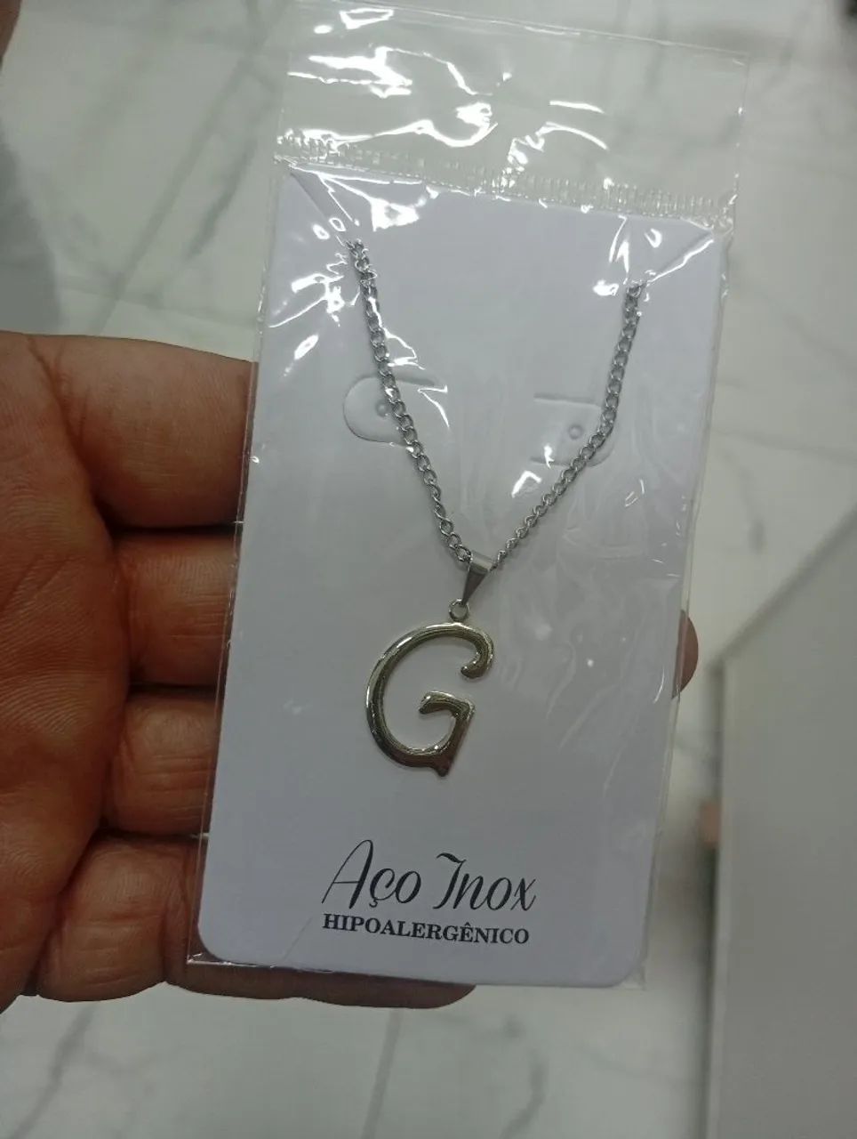 Colares de Letras Aço Inox - Hipoalergênico - Foto 5
