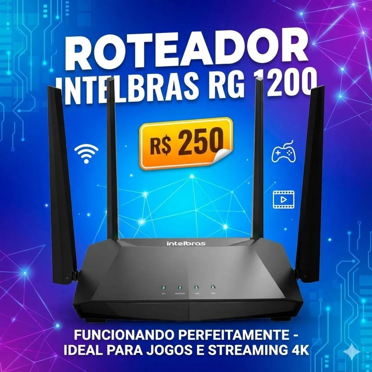 Roteador RG ACTION 1200