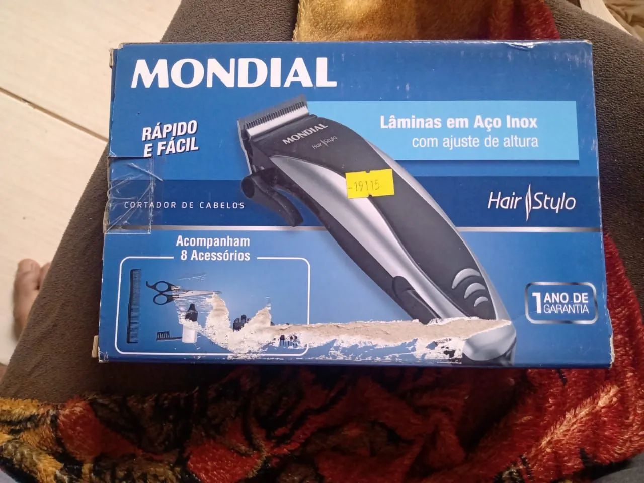 Máquina de Cortar Cabelo Mondial NOVA