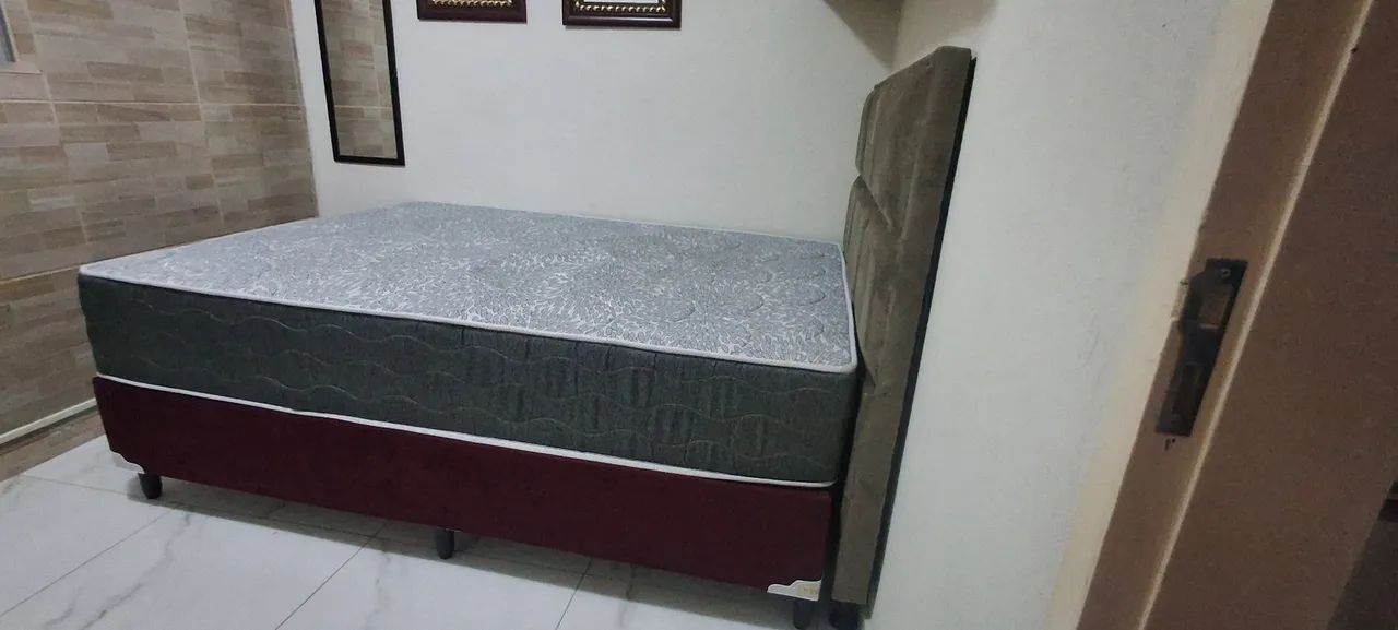 Cama box com colchão e cabeceira - Foto 3