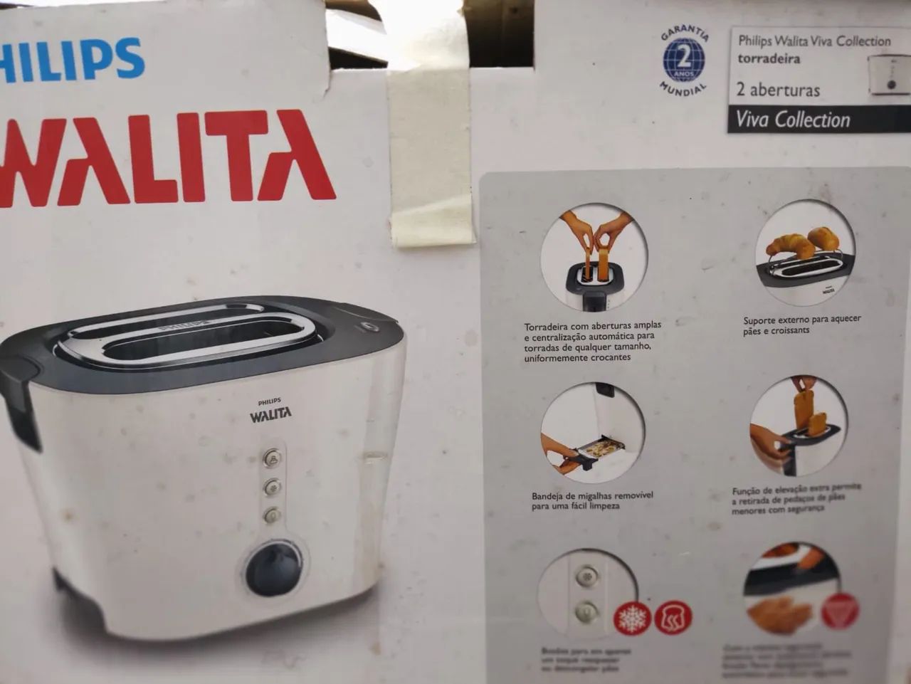 Torradeira Philips Walita Viva Collection 2 Aberturas - Foto 4