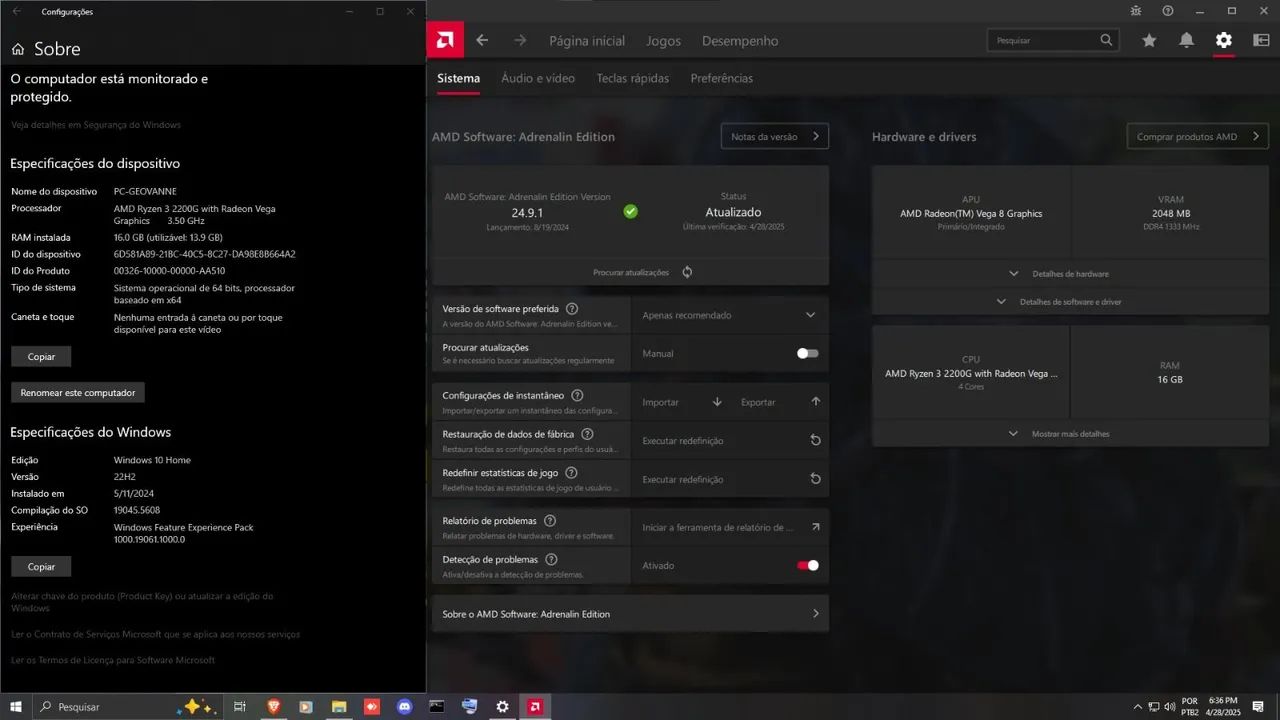 PC Gamer Ryzen - Leia descrição  - Foto 3