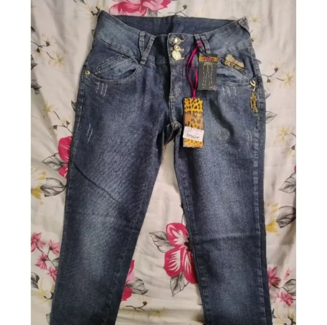 Calça Jeans Skinny Feminina Azul N46