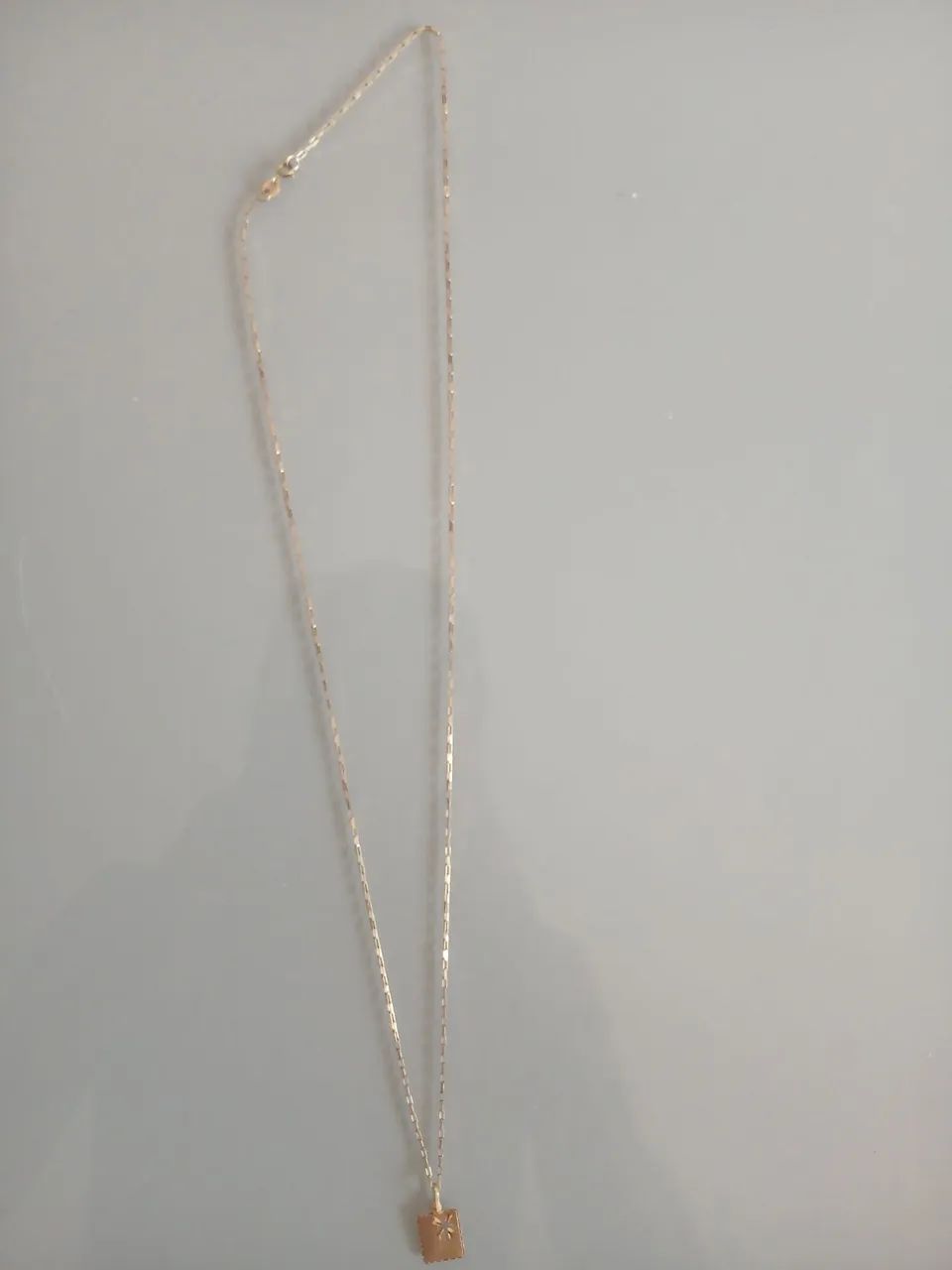 Cordao ouro 18k Dourado com Pingente crucifixo  - Foto 2