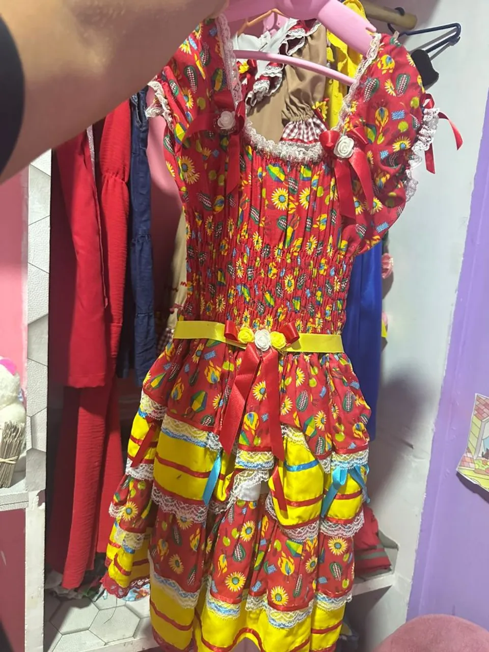 Vestido Festa Junina Infantil