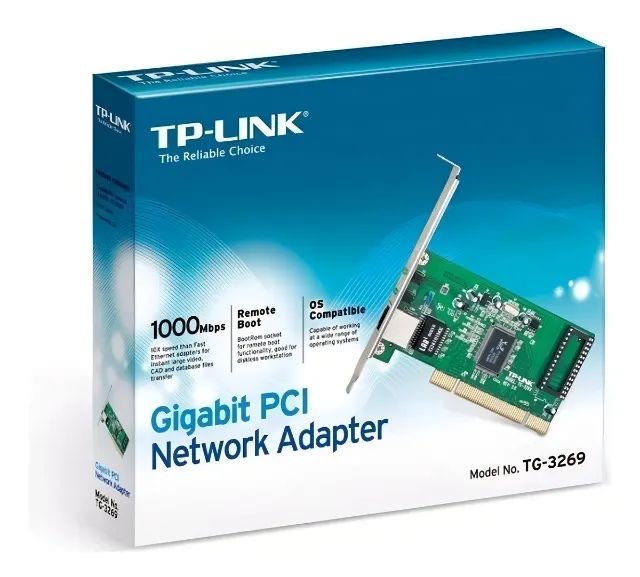 TP-Link TG-3269 Gigabit Ethernet PCI Network Card 1000MB/s64396508266115122