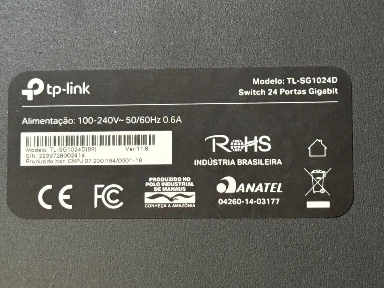 Switch TP-Link TL-SG1024D 24 portas Gigabit Switch  - Foto 4