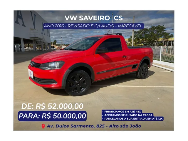 VW Saveiro CS 2016 Trendline - CONSERVADÍSSIMA - REVISADA E C/LAUDO!! pagamento facilitado