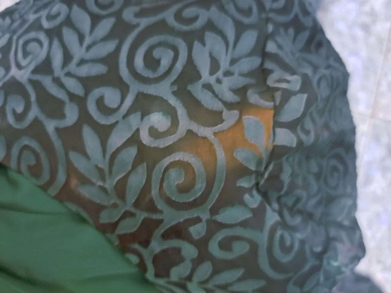 Camisa social em devorê tecido raro. Vintage 42 /44 - Foto 3