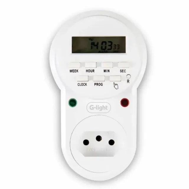 TIMER DIGITAL BRANCO 10A AUTOVOLT - Foto 2
