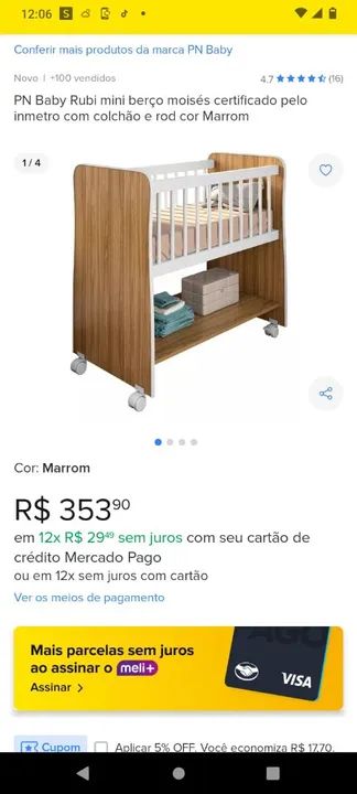 Vendo esse mini berço - Foto 3
