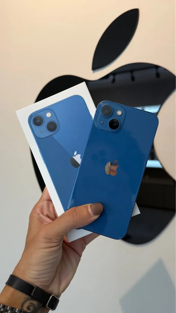 iPhone 13 128gb azul - Aceitamos seu iPhone de entrada - Até 18x no cartão