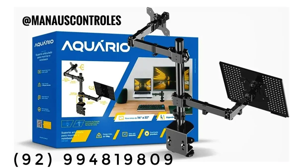 Suporte para Monitor e Notebook Aquário