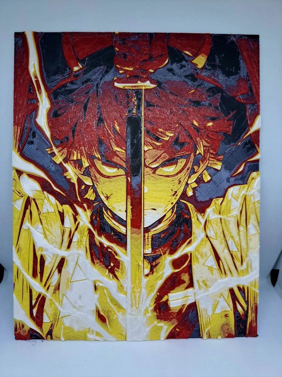Quadro Zenitsu Demon Slayer 3D - Foto 2
