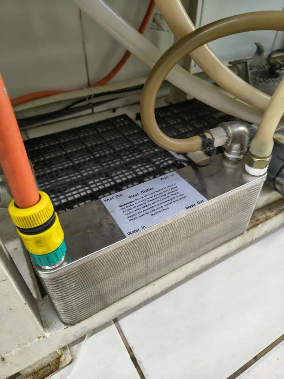 Chiller 50 placas inox longo resfriador para cerveja artesanal