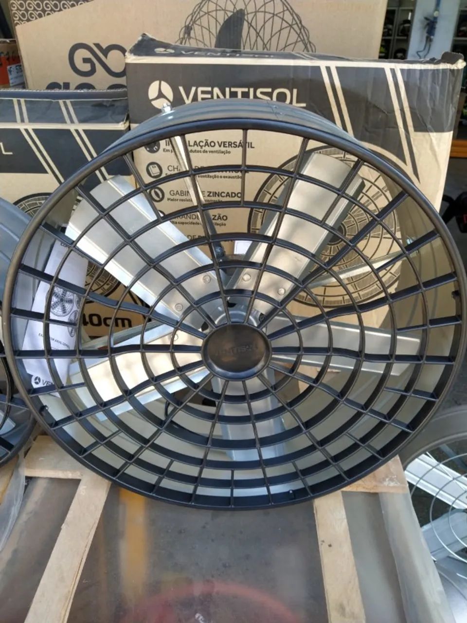 Ventilador Axial Exaustor Industrial Ventisol 30cm 40cm e 50cm 110V e 220V Premium - Foto 3