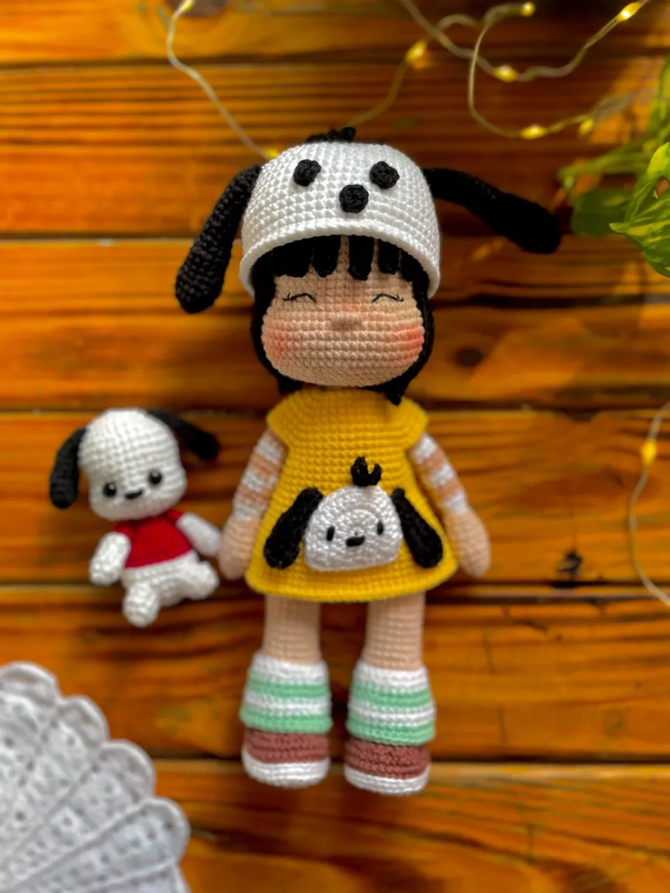 Boneca Amigurumi -Pochacco