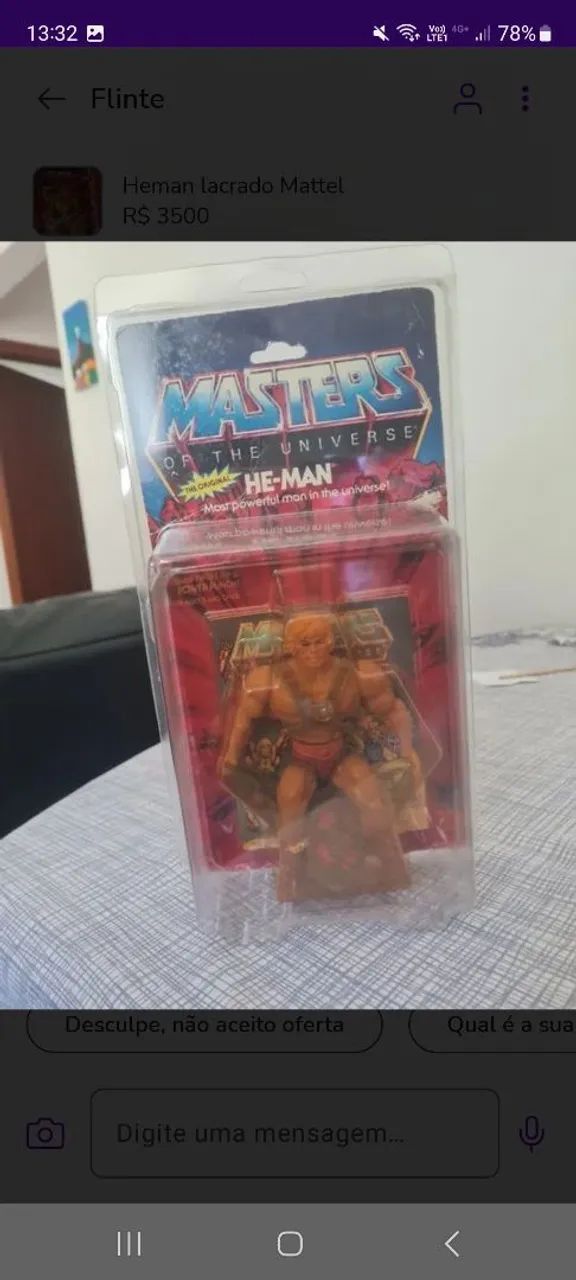 Boneco He-man lacrado Mattel