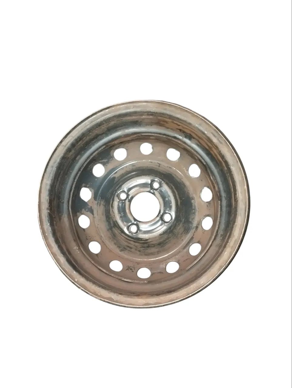 Roda De Ferro Aro 14 4 Furos Peugeot  - Foto 3