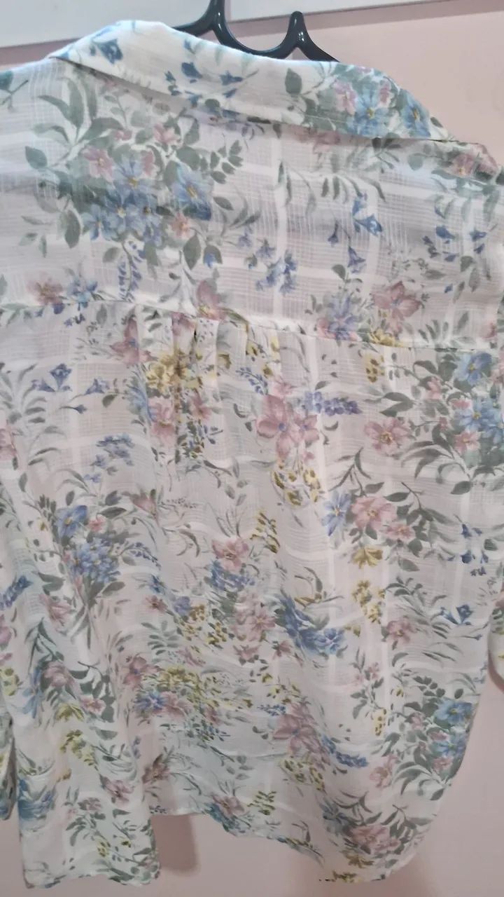 Blusa japonesa estampada M - Foto 5
