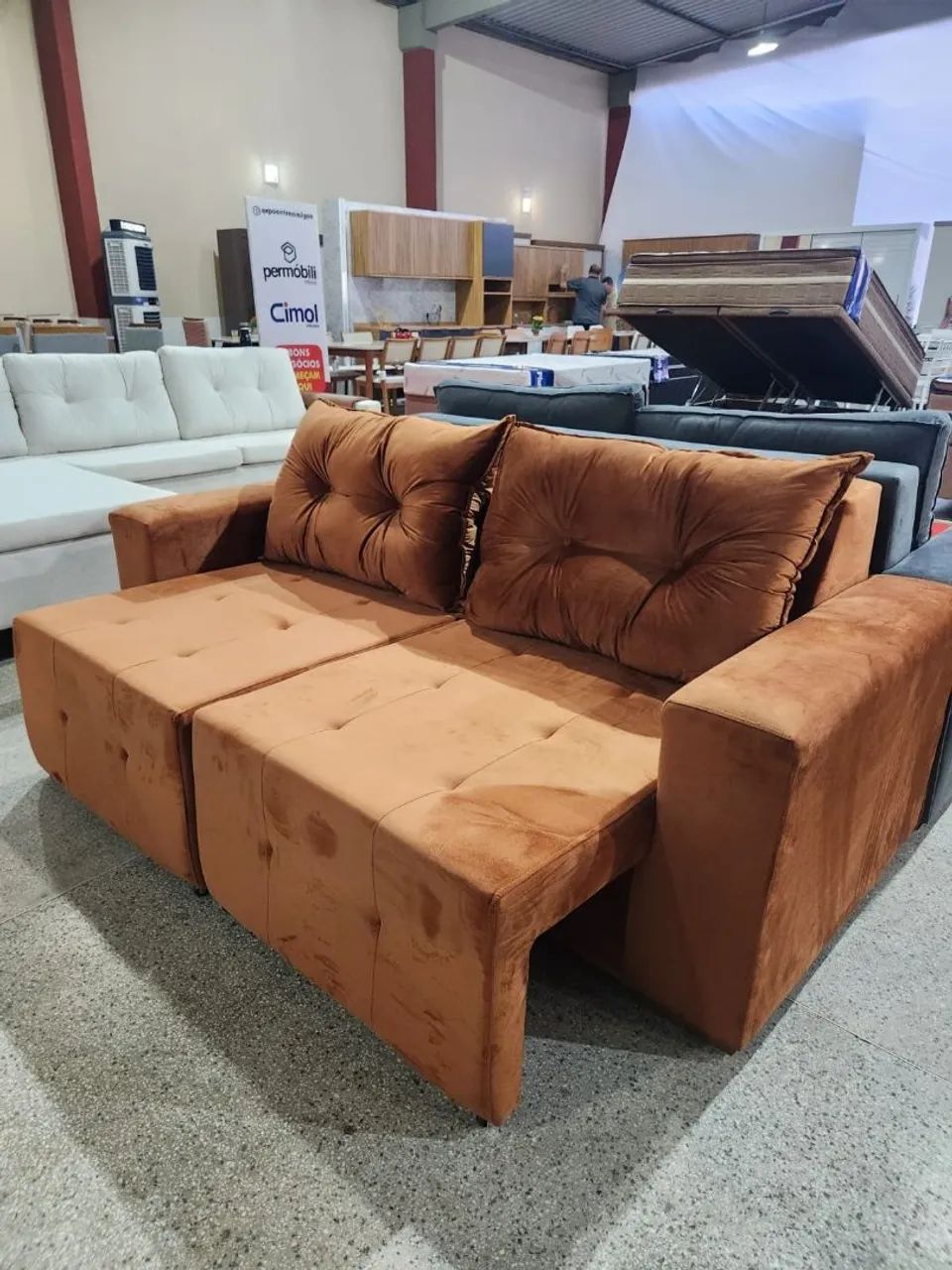 Sofa Retrátil 2 Metrôs Malu Ravena - Novo e embalado!!