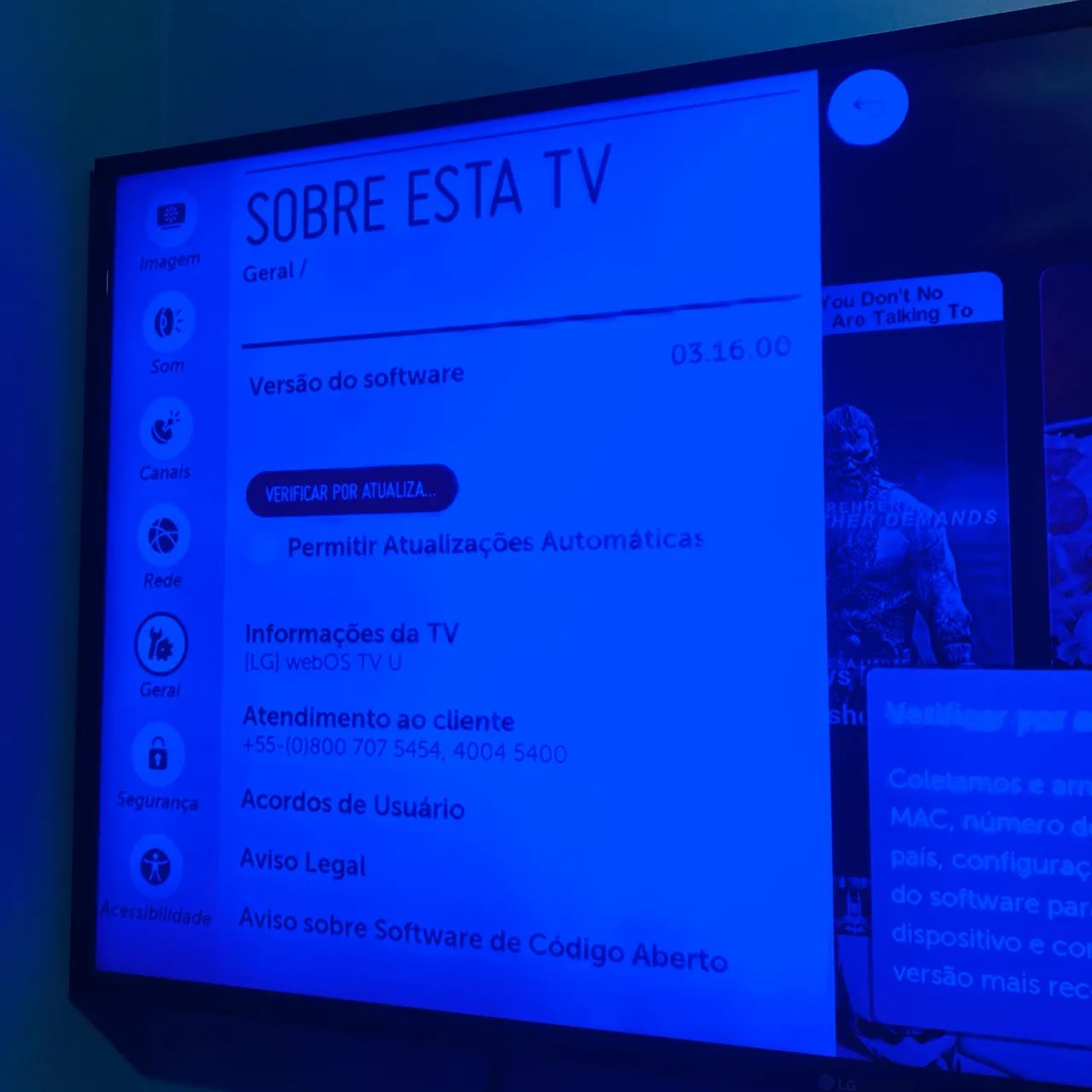 Smart TV LG 49" 4K Ultra HD - webOS - Completa e Impecável - Foto 3